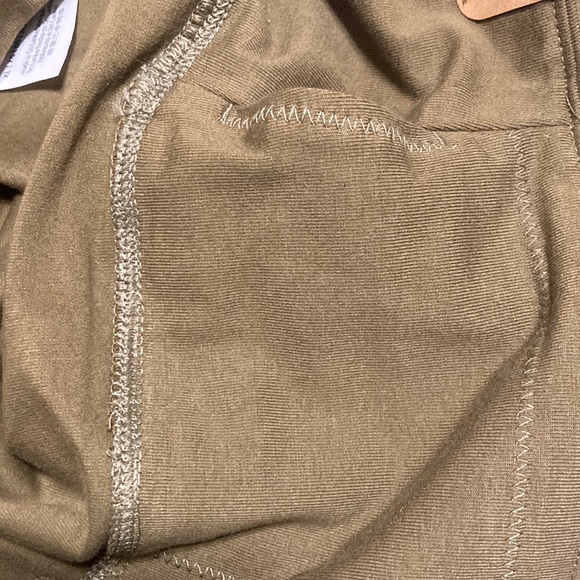 NWT Pink Cotton High Waist Full Length Legging - Deep Olive with Floral graphic - Picture 12 of 14